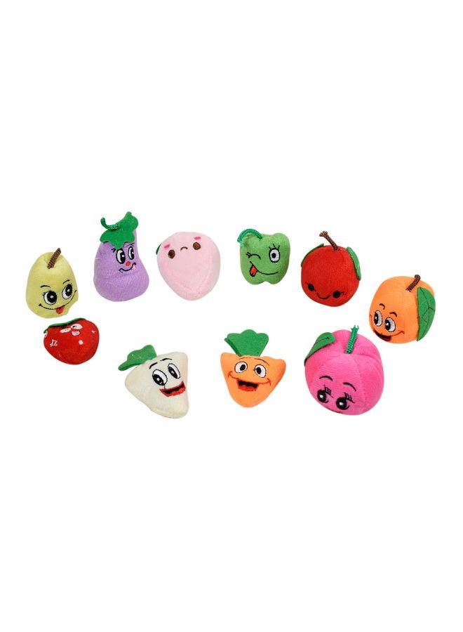 10-Piece Fruit Vegetable Finger Puppets